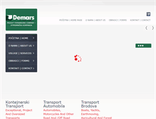 Tablet Screenshot of demars-intl.com